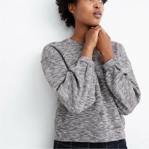 Madewell Textured Crewneck Sweatshirt Small
